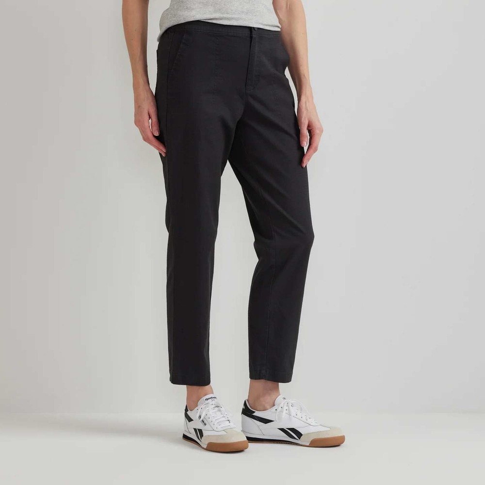 Eddie Bauer Pants Womens 4 Carbon Adventure Ripstop Ankle High Rise Hiking Grey